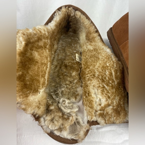 LAMO MEN’S SUEDE MERINO WOOL WRAP SLIPPER SIZE XL (11-12) - Picture 8 of 13